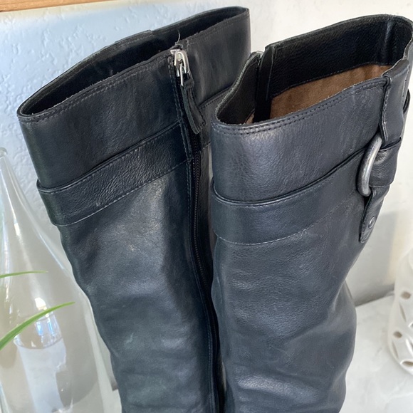 Johnson & Murphy leather knew high heeled boots - Picture 4 of 6